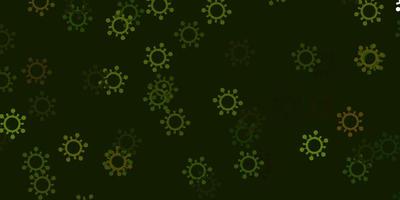 Light green vector texture with disease symbols