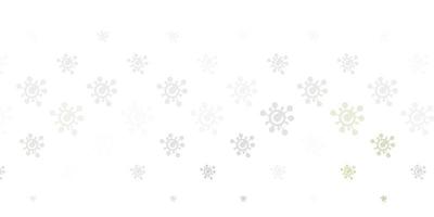 Light Gray vector backdrop with virus symbols