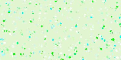 Light green vector backdrop with chaotic shapes