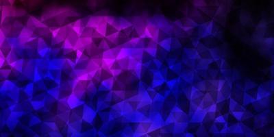 Dark Purple Pink vector background with polygonal style