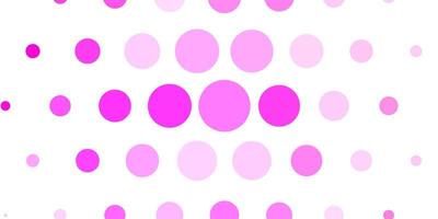 patrón de vector amarillo rosa claro con esferas ilustración abstracta con manchas de colores en el diseño de estilo de la naturaleza para carteles pancartas