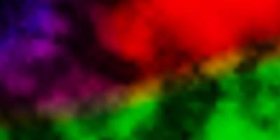 Dark Multicolor vector texture with cloudy sky Abstract illustration with colorful gradient clouds Pattern for your booklets leaflets