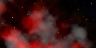 Dark Orange vector texture with beautiful stars Colorful illustration with abstract gradient stars Design for your business promotion