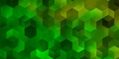 Light Green Yellow vector layout with hexagonal shapes