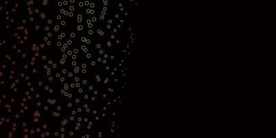 Dark Multicolor vector texture with disks Modern abstract illustration with colorful circle shapes Pattern for websites