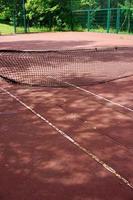 old abandoned tennis court sport photo