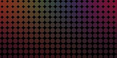 Dark Multicolor vector background with bubbles Colorful illustration with gradient dots in nature style Design for posters banners