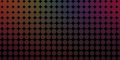 Dark Multicolor vector background with bubbles Colorful illustration with gradient dots in nature style Design for posters banners