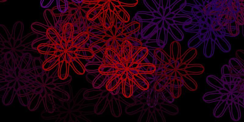 Dark Blue Red vector pattern with abstract shapes
