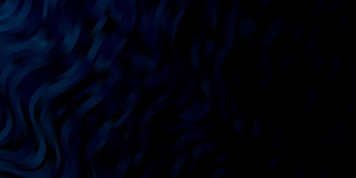 Dark BLUE vector background with bent lines Colorful illustration which consists of curves Pattern for booklets leaflets