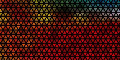 Light Multicolor vector background with triangles