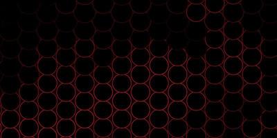 Dark Orange vector texture with disks Illustration with set of shining colorful abstract spheres Pattern for wallpapers curtains