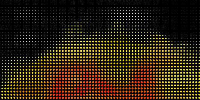 Light Orange vector background with spots Abstract decorative design in gradient style with bubbles Design for posters banners