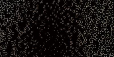 Dark Orange vector pattern with spheres Illustration with set of shining colorful abstract spheres Pattern for wallpapers curtains