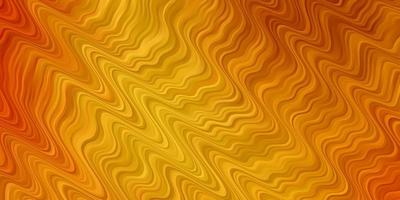 Light Orange vector pattern with wry lines Colorful illustration which consists of curves Smart design for your promotions