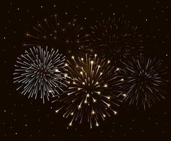 fireworks splash explosion background icon vector