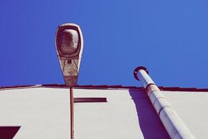 street lamps on the wall photo