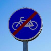 bicycle traffic signal on the street photo