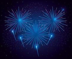 fireworks splash explosion background icon vector