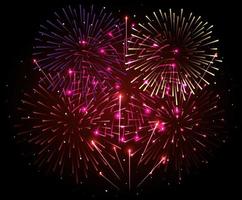 fireworks splash explosion background icon vector