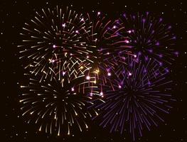 fireworks splash explosion background icon vector