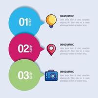 statistical infographic with numbers and icons vector