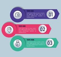 statistical infographic with numbers and business icons vector