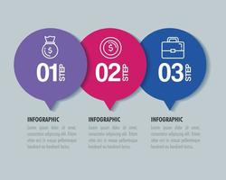 statistical infographic with numbers and business icons vector