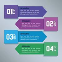 statistical infographic with numbers icons vector