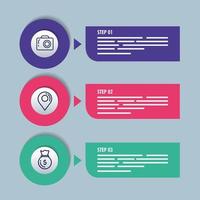 statistical infographic with business icons vector