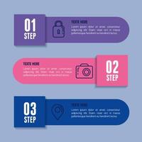 statistical infographic with numbers and business icons vector
