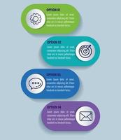 statistical infographic with business icons vector