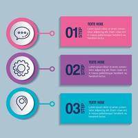 statistical infographic with numbers and business icons vector