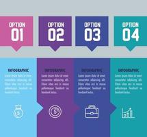 statistical infographic with numbers and business icons vector