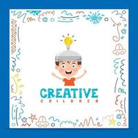 Concept Design For Creative Thinking vector