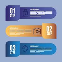 statistical infographic with numbers and icons vector