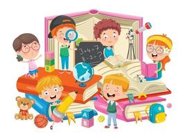 Concept Design For Children Education vector