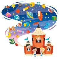 Concept Design For Children Education vector