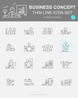 Set of Business concept Vector Line Icons