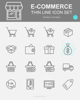 Set of Ecommerce Vector Line Icons