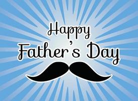 Happy Fathers Day on Comic Zoom Speed background vector