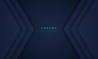 abstract dark blue frame luxury design concept innovation background vector