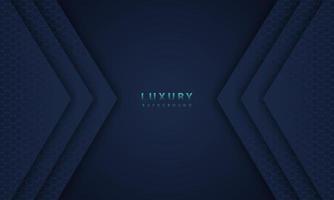 abstract dark blue frame luxury design concept innovation background vector