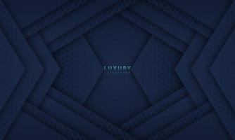 abstract dark blue frame luxury design concept innovation background vector