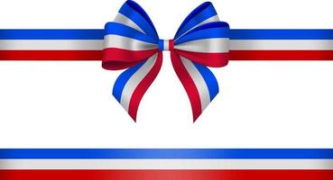 french bow with ribbon vector