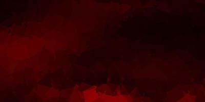 Dark red vector abstract triangle texture