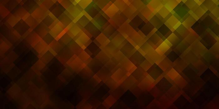 Dark Green Yellow vector texture in rectangular style