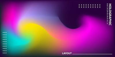 Abstract Modern gradient Hologram Background vector