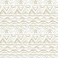 Beige detailed horizontal Seamless repeat pattern with random twisted part of triangles or broken line shapes on white background vector