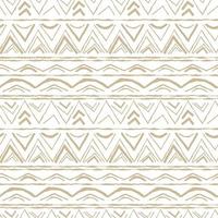 Beige detailed horizontal Seamless repeat pattern with random twisted part of triangles or broken line shapes on white background vector